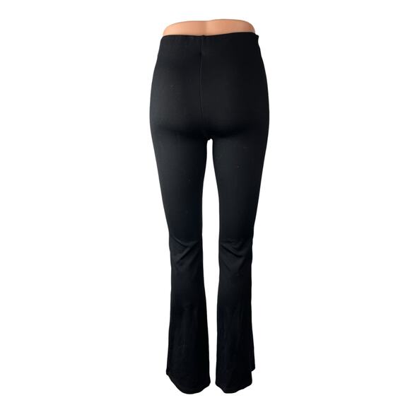 Aritzia Wilfred Women's Black Mid Rise Bootcut Flare Trousers Leggings Pants XS - Picture 2 of 7